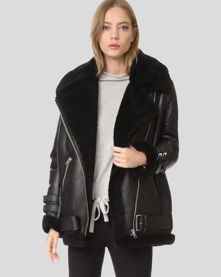 Pure Leather handmade Jacket For Female/Women’s Pure Leather Partywear Jacket /Daily use Full Body Protective Jacket For Girls