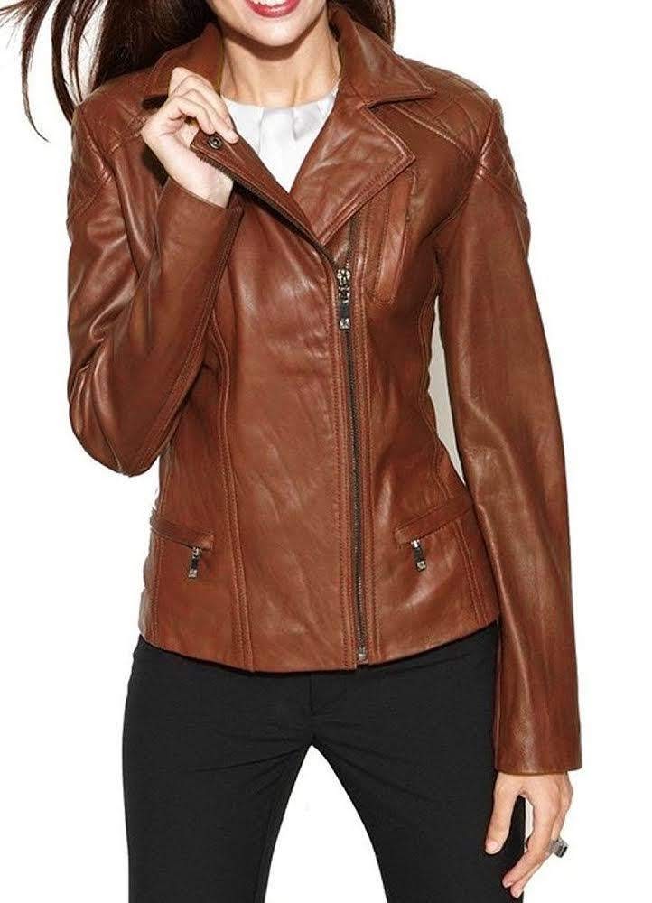 Pure Leather handmade Jacket For Female/Women’s Pure Leather Partywear Jacket /Daily use Full Upper Body Protective Jacket For Girls