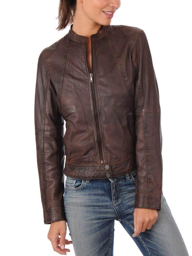 Pure Leather handmade Jacket For Female/Women’s Pure Leather Partywear Jacket /Daily use Full Body Protective Jacket For Girls