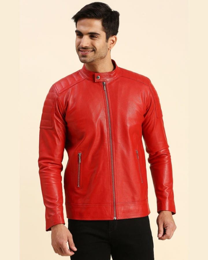 Pure Leather handmade Riding Jacket For male/men’s Pure Leather Motorbike Riding Jacket /Windproof Motorcycle Full Body Protective Jacket For Boy